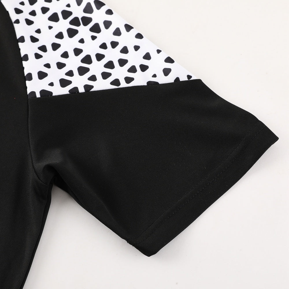 PD02 black shorts suit S-2XL