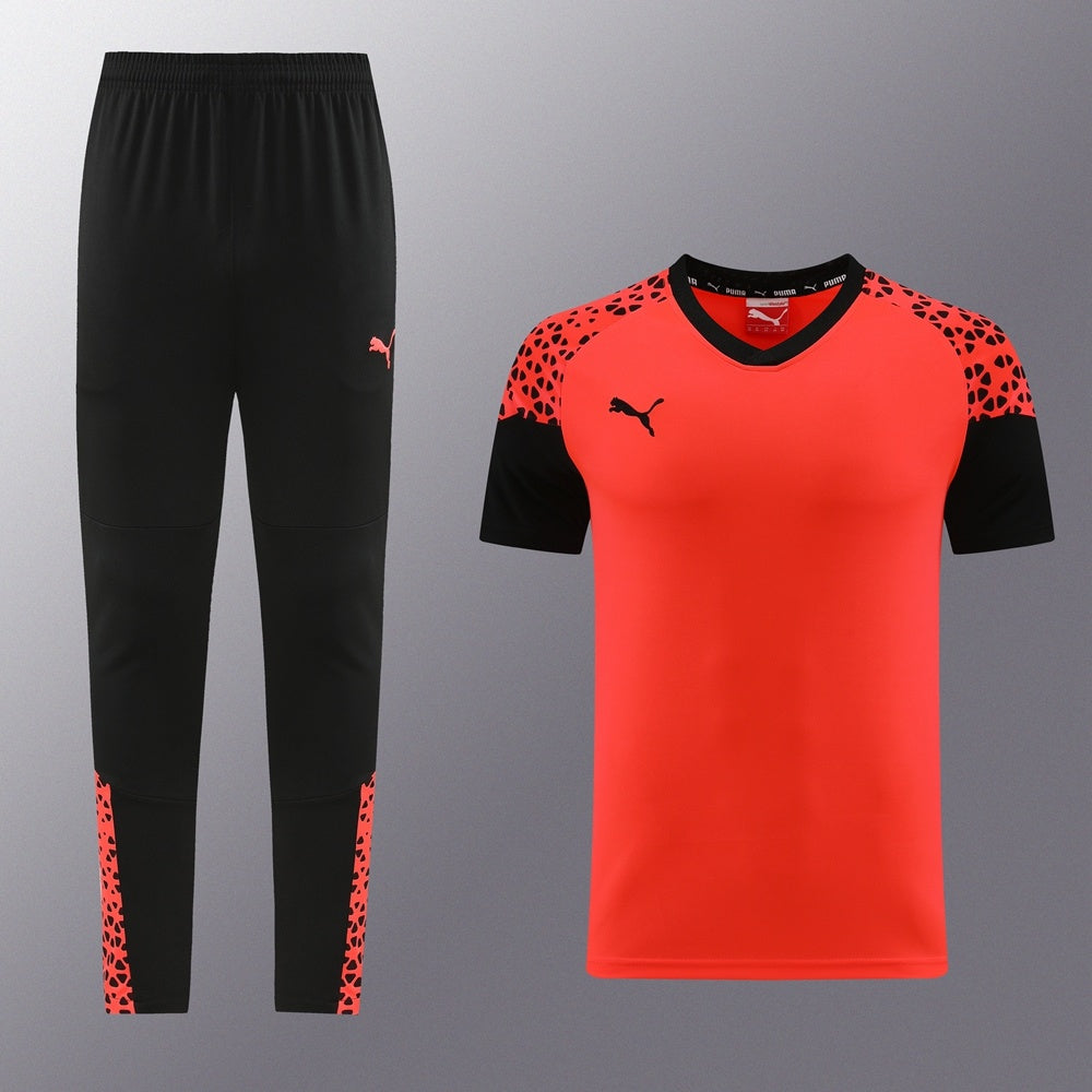 PD02 Orange Pants Suit S-2XL