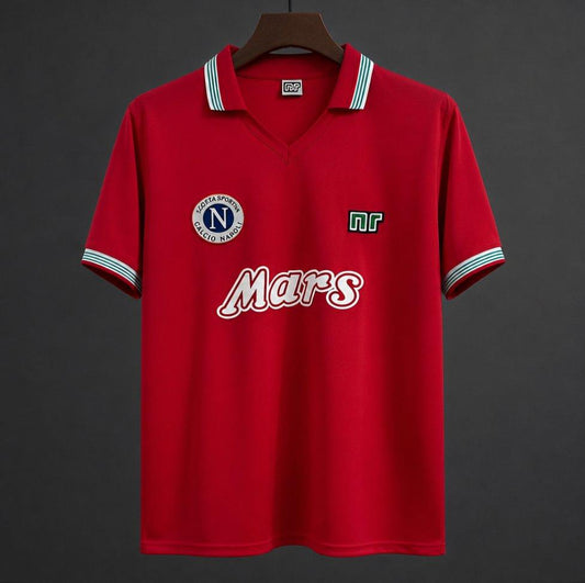 Retro 88/89 Napoli Third Red Jersey