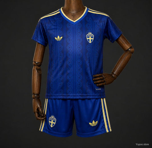 2026 Kids Sweden World Cup Away Kit