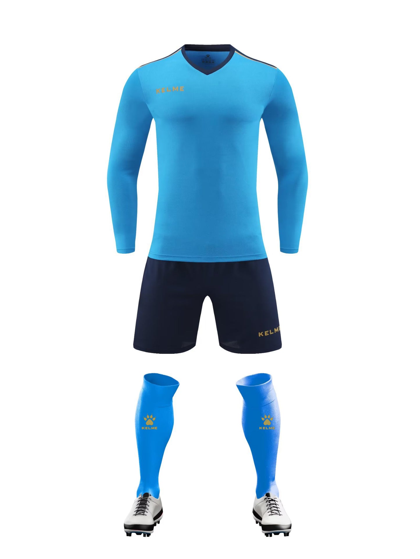 K3288 Kalmei long-sleeved football training uniform 5 colors 3XS-4XL
