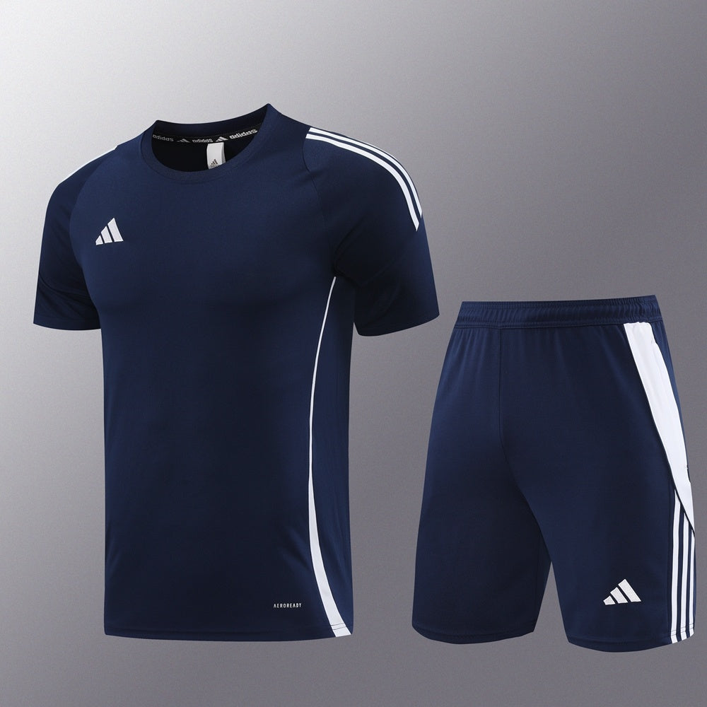AD06 sapphire blue shorts suit S-2XL