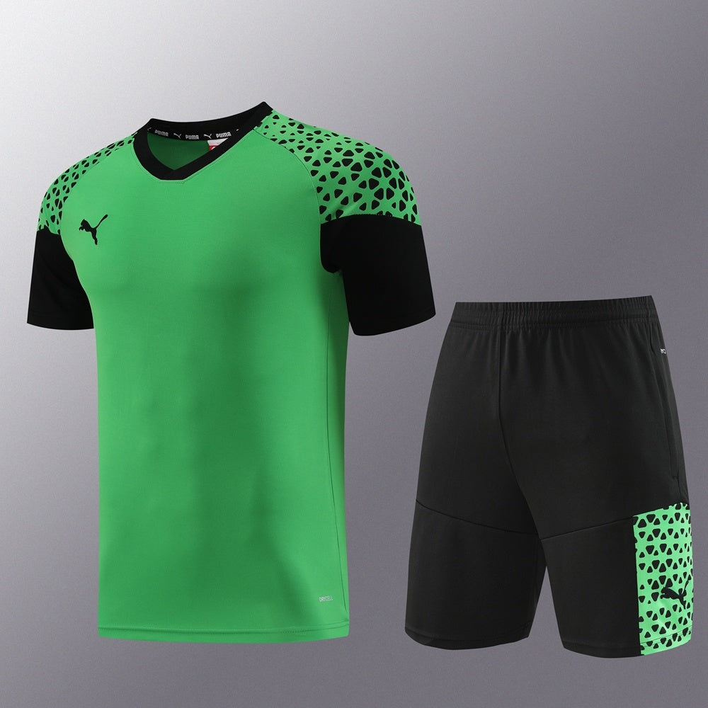 PD02 green shorts suit S-2XL