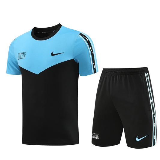 ND03 black and blue shorts suit S-2XL