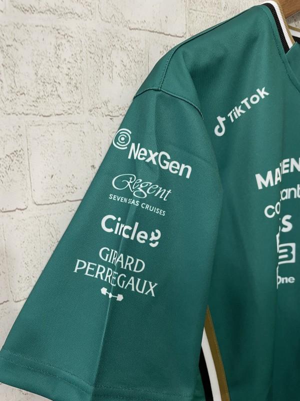 2025 F1 Aston Martin Aramco F1 Team Dark Green with Gold Trim Jersey