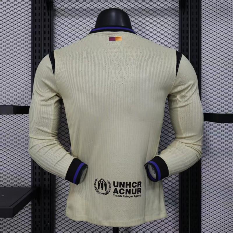 Player Version 25/26 Barcelona  Away Long Sleeve Jersey