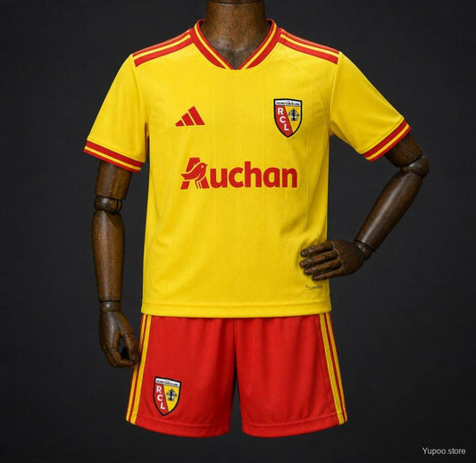 2026/27 RC Lens Yellow with Red Stripe Home Jersey