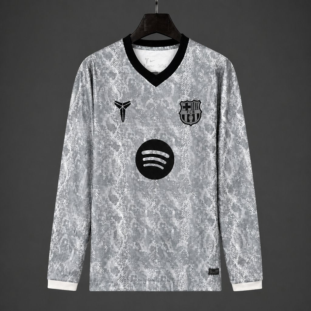 26/27 Barcelona Goalkeeper 2 Long Sleeve Grey Jersey