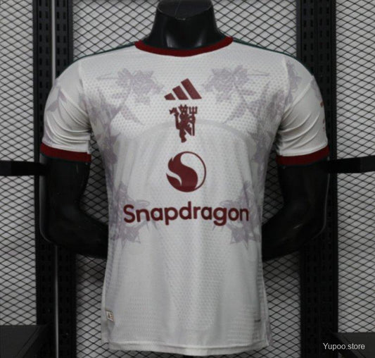 Player Version 26/27 Manchester United Away Grey White Rose   Special Edition Jersey
