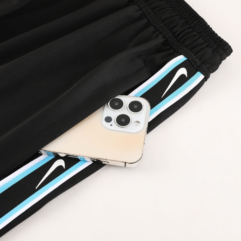 ND03 black and blue shorts suit S-2XL