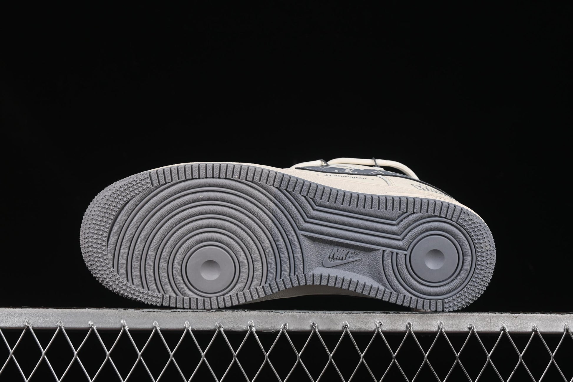 Nike Air Force 1'07 Low LV Collaboration Grey Pattern Drawstring Casual Sneakers - DM6868-065