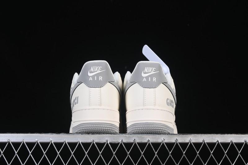 Nike Air Force 1 '07 Low Gucci Collaboration Ghost Face Beige Gray Casual Sneakers - QW5836-024