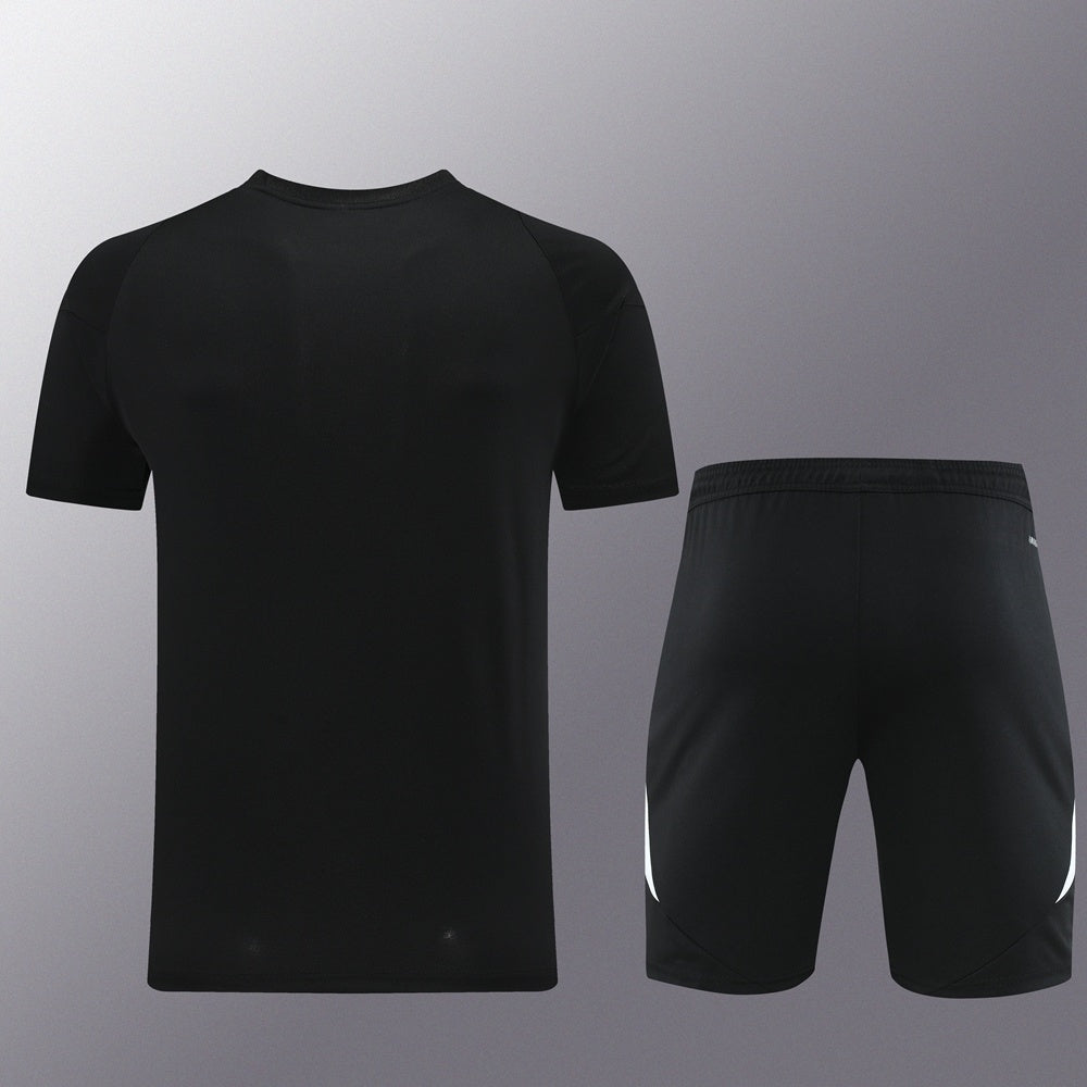 AD06 black shorts suit S-2XL