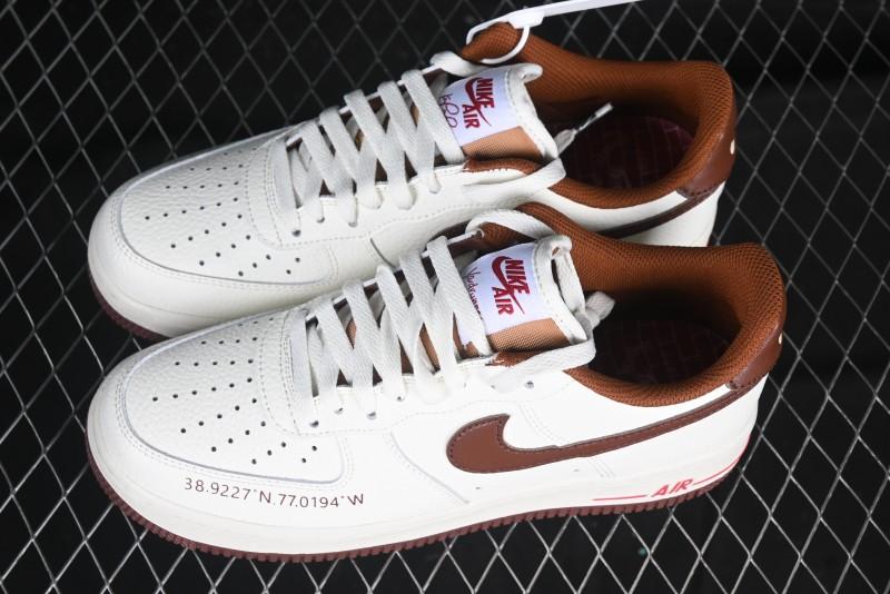 Nike Air Force 1 '07 Low Casual Sneakers with Full-Length Air Cushion - HQ7027-100