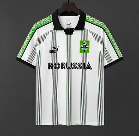 25/26  Borussia Mönchengladbach "KING" Special Edition White/Green Jersey
