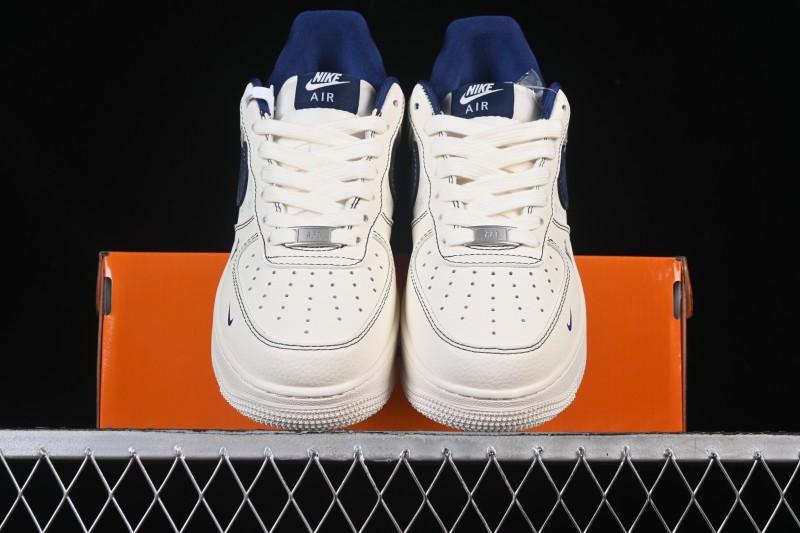 Nike Air Force 1 '07 Low LV Collaboration Print Light Blue Swoosh Casual Sneakers - MZ9588-817