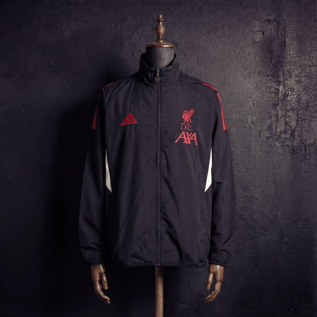 2026 Liverpool Black Jacket Windbreaker