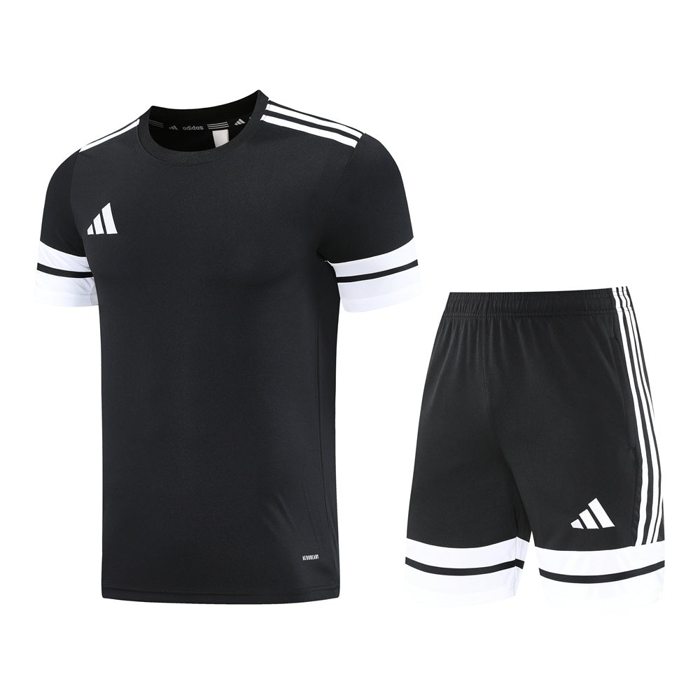 AD10 black shorts suit S-2XL
