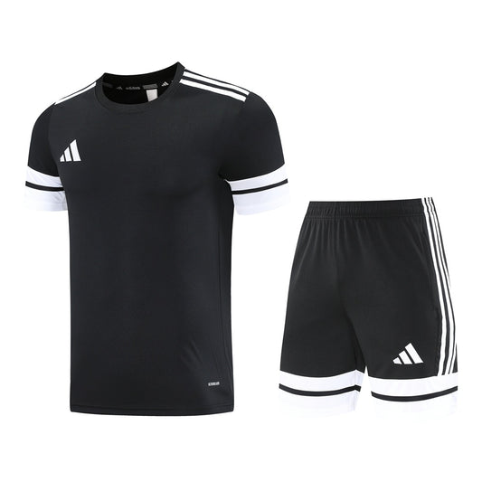 AD10 black shorts suit S-2XL