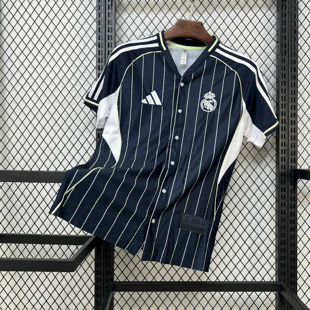 25/26 Real Madrid US Pack Black Baseball Jersey