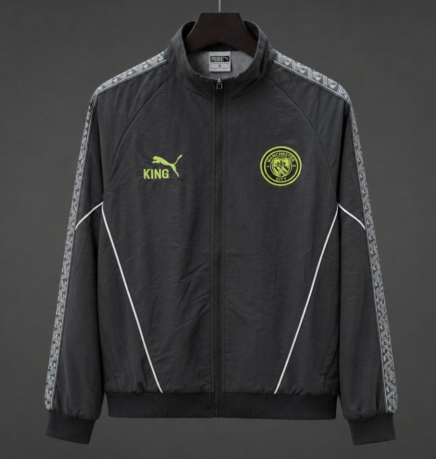 26/27 Manchester City x KING Dark Grey Windbreaker Jacket