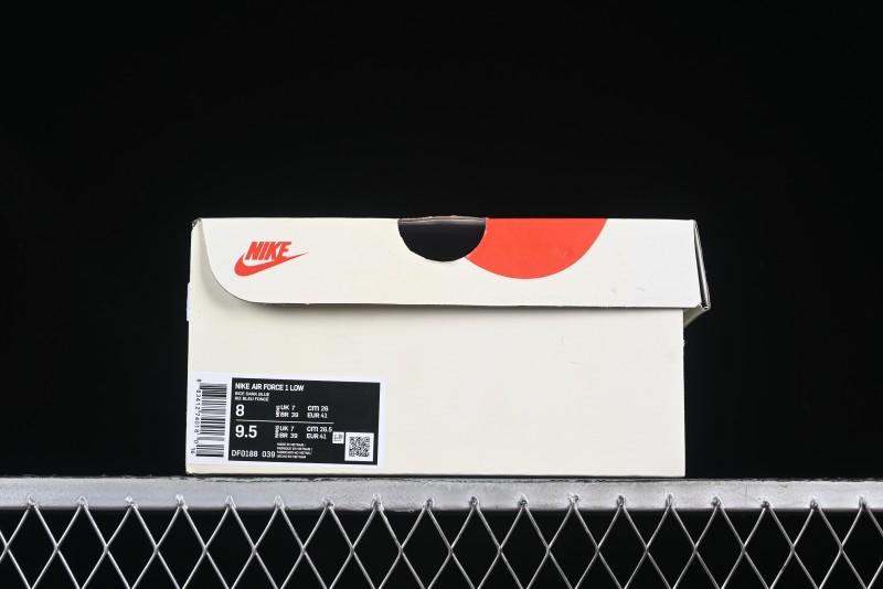 Nike Air Force 1 '07 Low Gucci Collaboration Snake Pattern Red Swoosh Casual Sneakers - DF0188-039