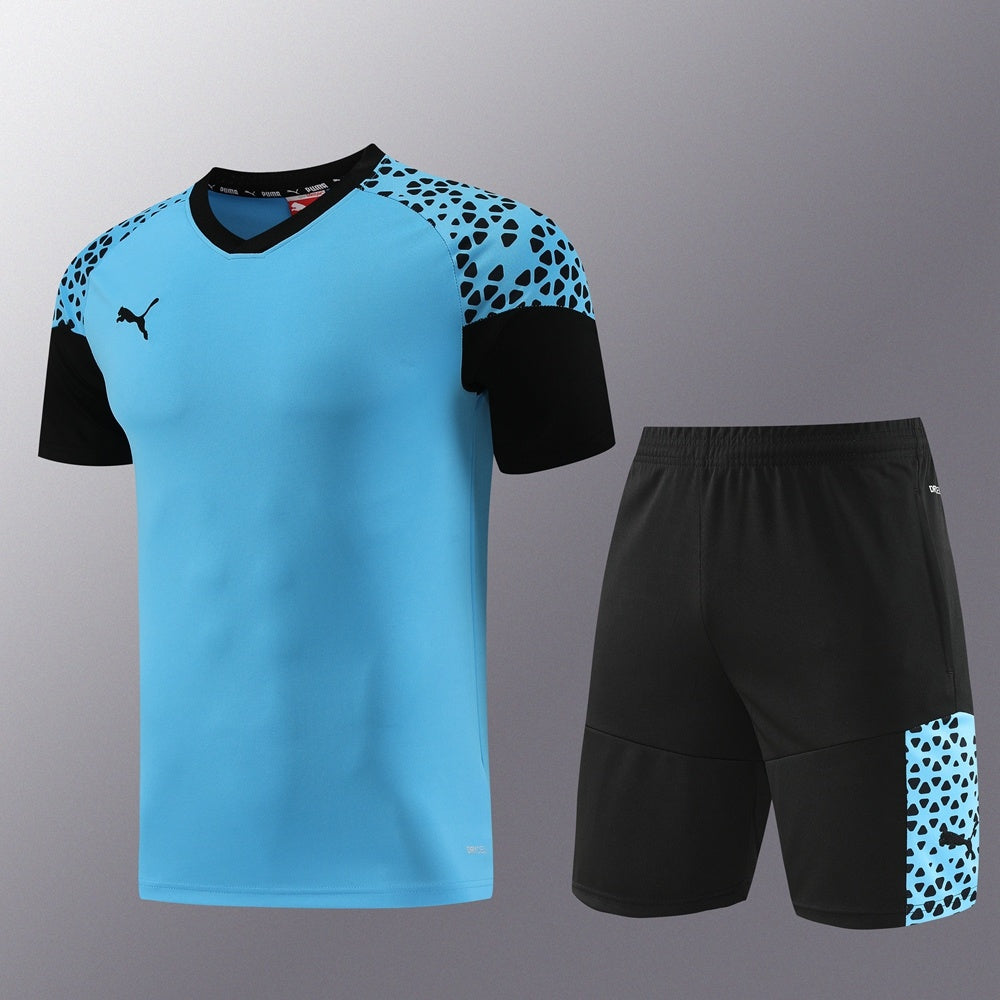 PD02 sky blue shorts suit S-2XL