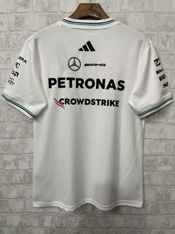 2026 F1 Mercedes-AMG Petronas F1 Team White with Teal and Black Trim Jersey