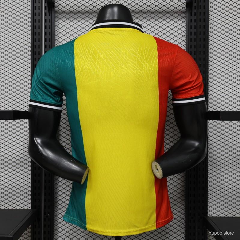 Player Version 2026 Ghana Special Edition Yellow Red Green with National Coat of Arms & Flag Jersey