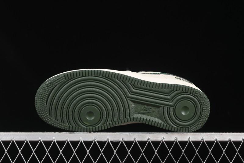 Nike Air Force 1 '07 Low Supreme Collaboration Green Camo Swoosh Casual Sneakers - KK1988-069