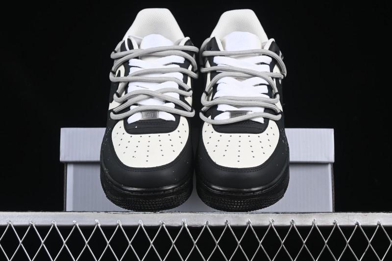 Nike Air Force 1'07 Low Star Graffiti Hand-Painted Casual Sneakers with Full-Length Air Cushion - XV7981-476