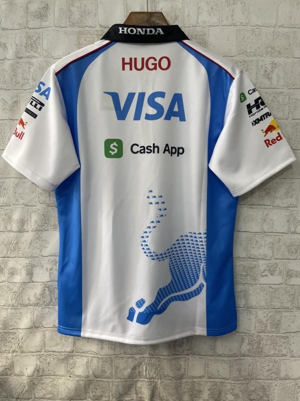 2026 F1 Red Bull Racing White with Blue Bull Graphic Polo