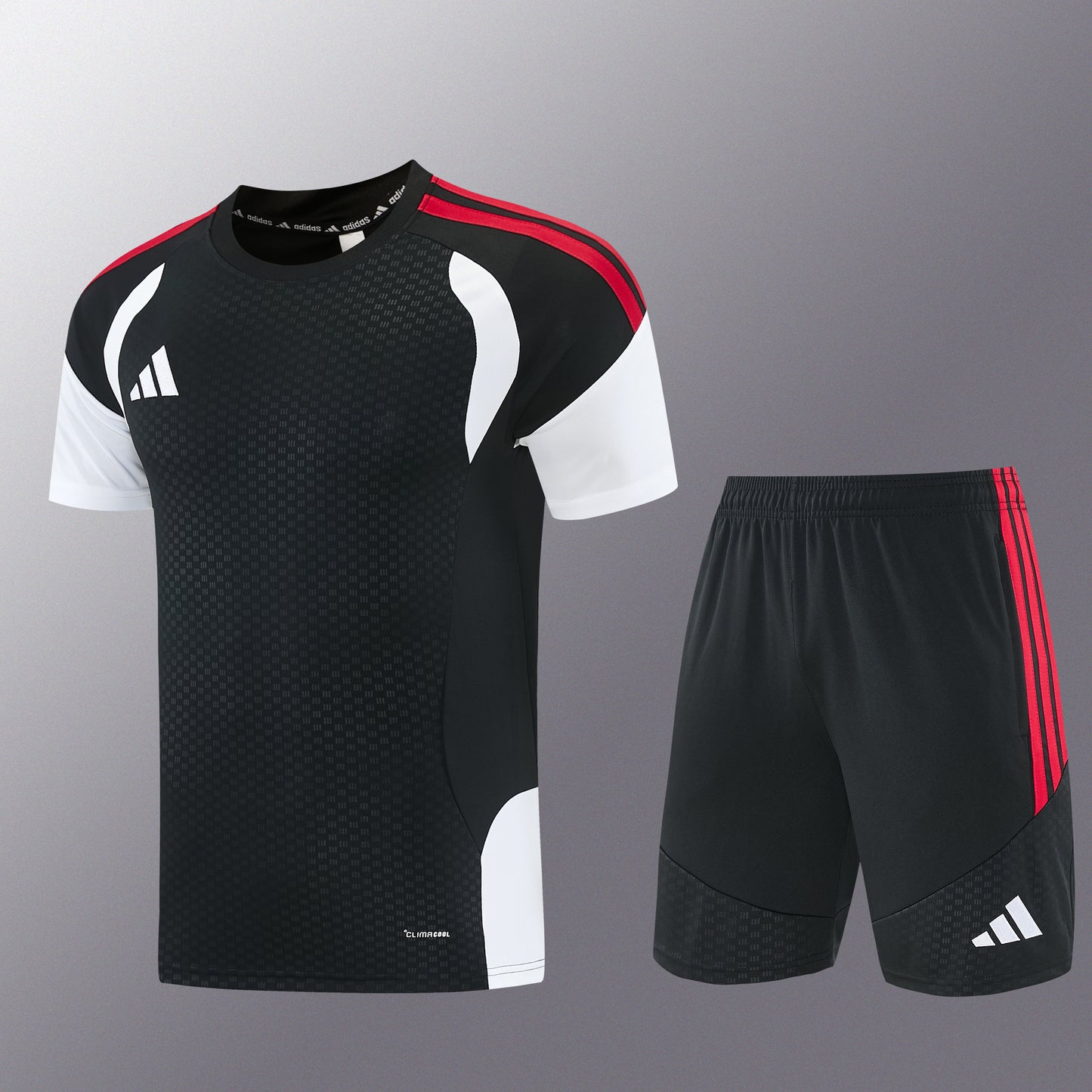 AD12 black short-sleeved suit S-2XL