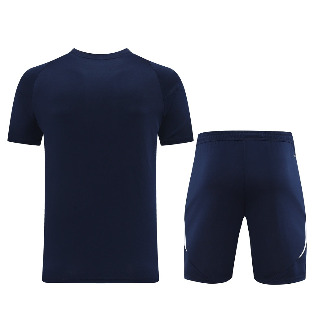 AD06 sapphire blue shorts suit S-2XL