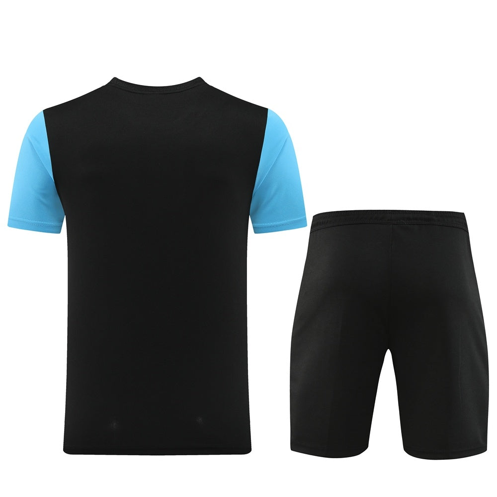 ND03 black and blue shorts suit S-2XL