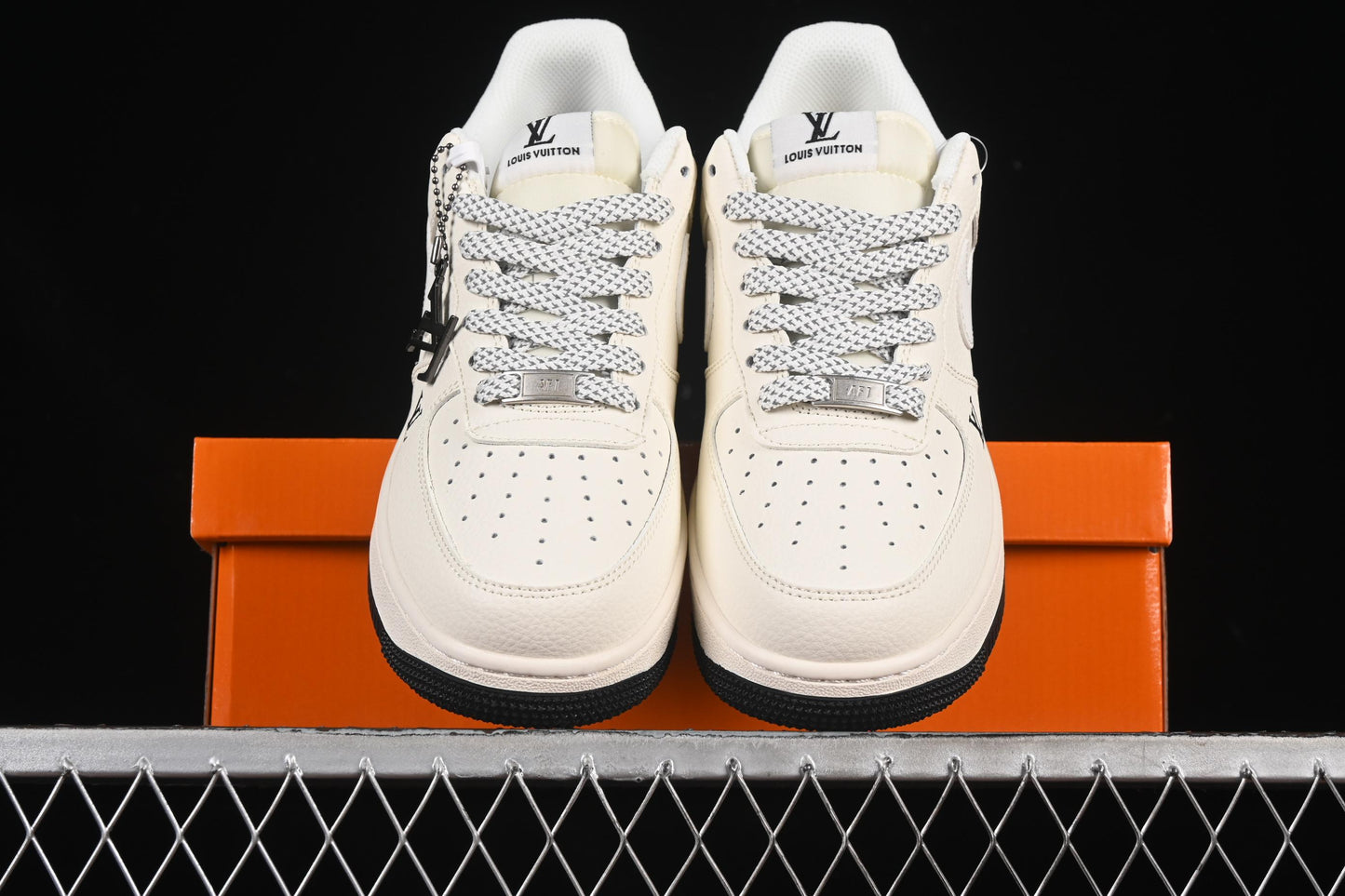 Nike Air Force 1'07 Low LV Collaboration Off-White Black Sole Casual Sneakers - XX3168-139