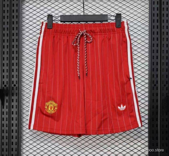 Player Version 25/26 Manchester United Red Adidas Original Shorts