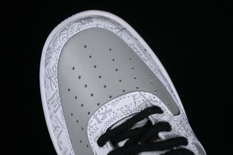 Nike Air Force 1 '07 Low Custom ID Graffiti Chinese Style Hundred Surnames Casual Sneakers - SD3356-008