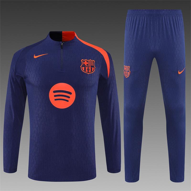 Player Version 25/26 Barcelona Royal Blue T90 Half Zipper Jacket+Long Pants