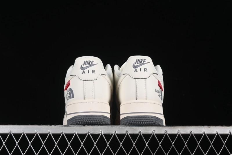 Nike Air Force 1 '07 Low Supreme The North Face Collaboration - Beige Grey Low-Top Casual Sneakers - XZ1996-710