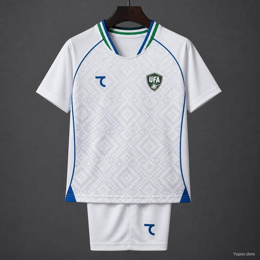 2026 Kids Uzbekistan Away White Jersey