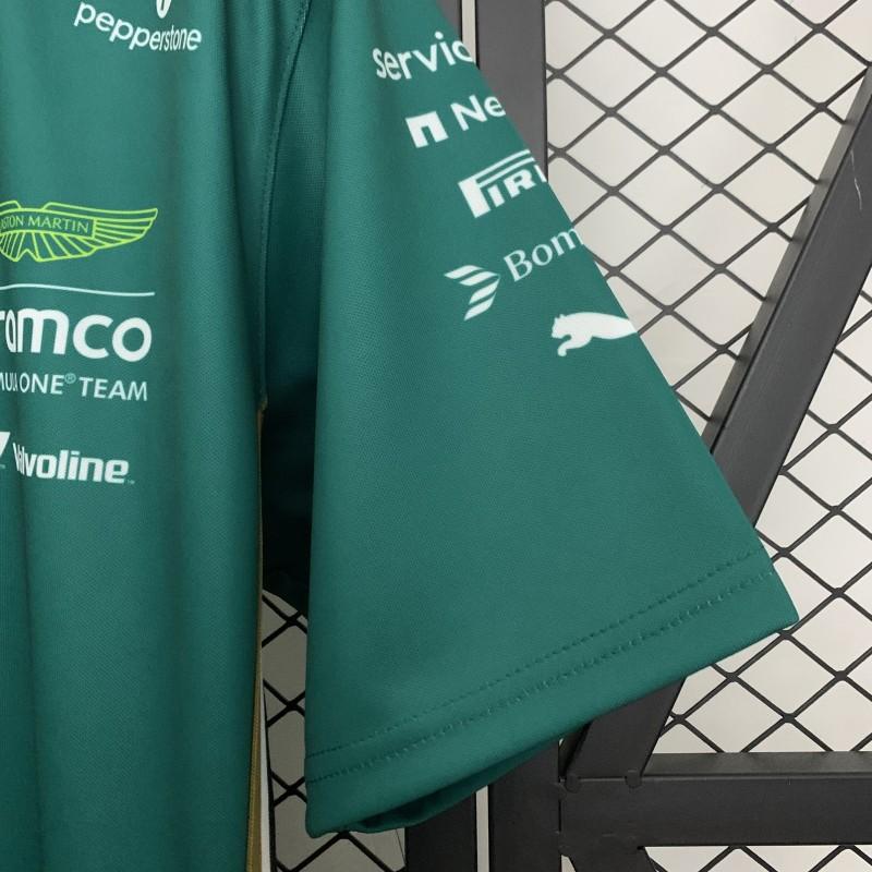 2025 F1 Formula Aston Martin Green ARAMCO #14 T-Shirt