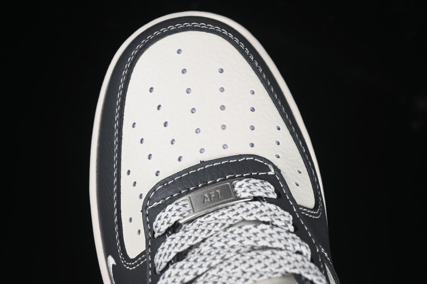 Nike Air Force 1 '07 Low Stussy Collaboration Navy Grey Casual Sneakers - XS1958-519