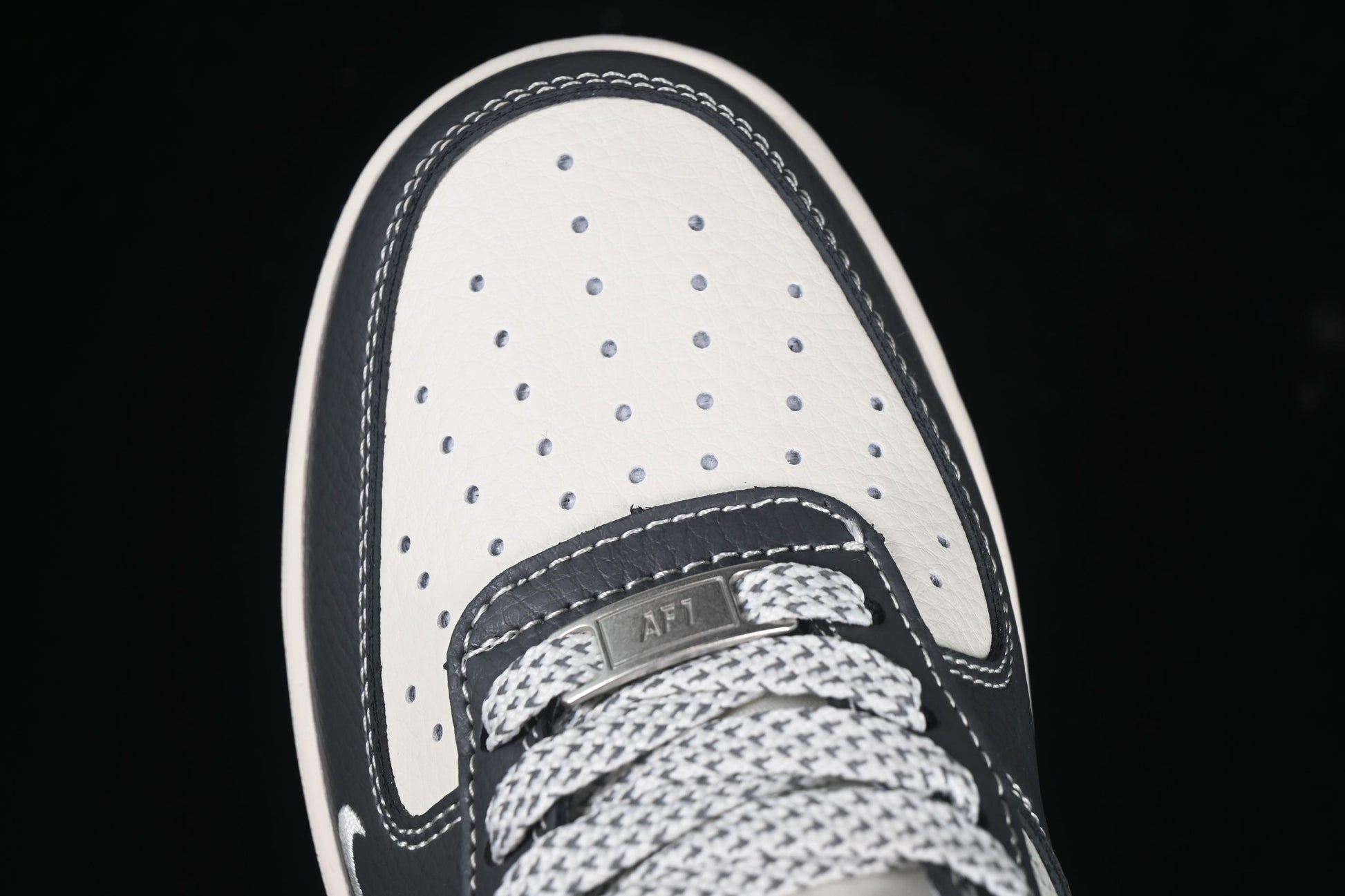 Nike Air Force 1 '07 Low Stussy Collaboration Navy Grey Casual Sneakers - XS1958-519