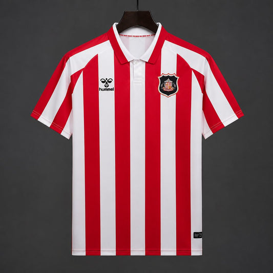 26/27 Sunderland AFC Red & White Stripes Home Jersey
