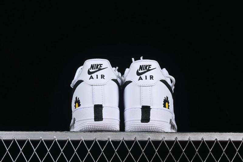 Nike Air Force 1'07 Low Custom 2D Daisy Graffiti Hand-Painted Casual Sneakers - CK0316-060