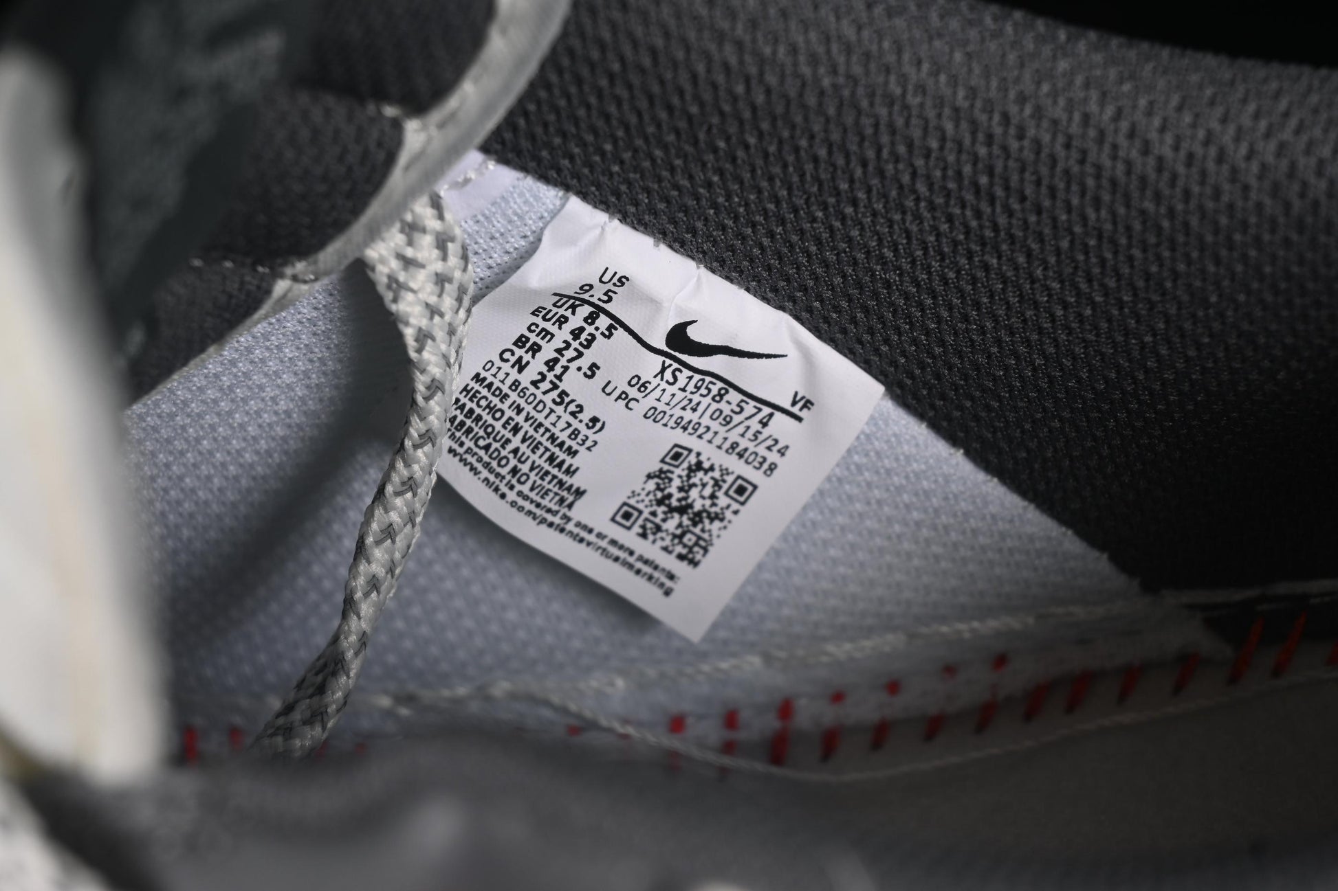Nike Air Force 1 '07 Low Stussy Collaboration Light Grey Sky Blue Swoosh Casual Sneakers - XS1958-574