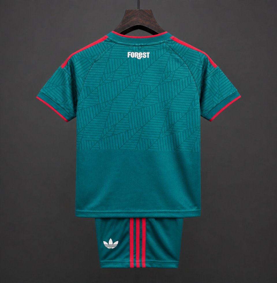 26/27 Kids Nottingham Forest Away Teal Kits Jersey