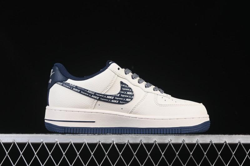 Nike Air Force 1'07 Low Collaboration Beige Camouflage Red Blue Hook Casual Skate Shoes - XD2588-609