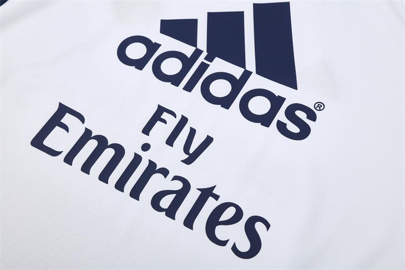 Retro 16/17 Real Madrid White Half Zipper Jacket